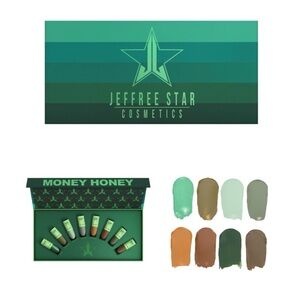 NEW!! JEFFREE STAR Money Honey Mini Velour Liquid Lipstick 7 Piece Box Set